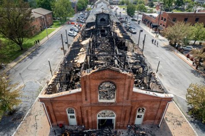 170-year-old historic marketplace reduced to rubble in massive fire