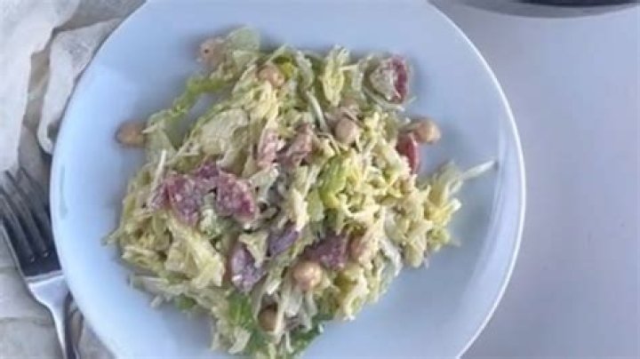 My Aldi take on the 'Kardashian favorite' La Scala salad - the ingredients start at 99 cents