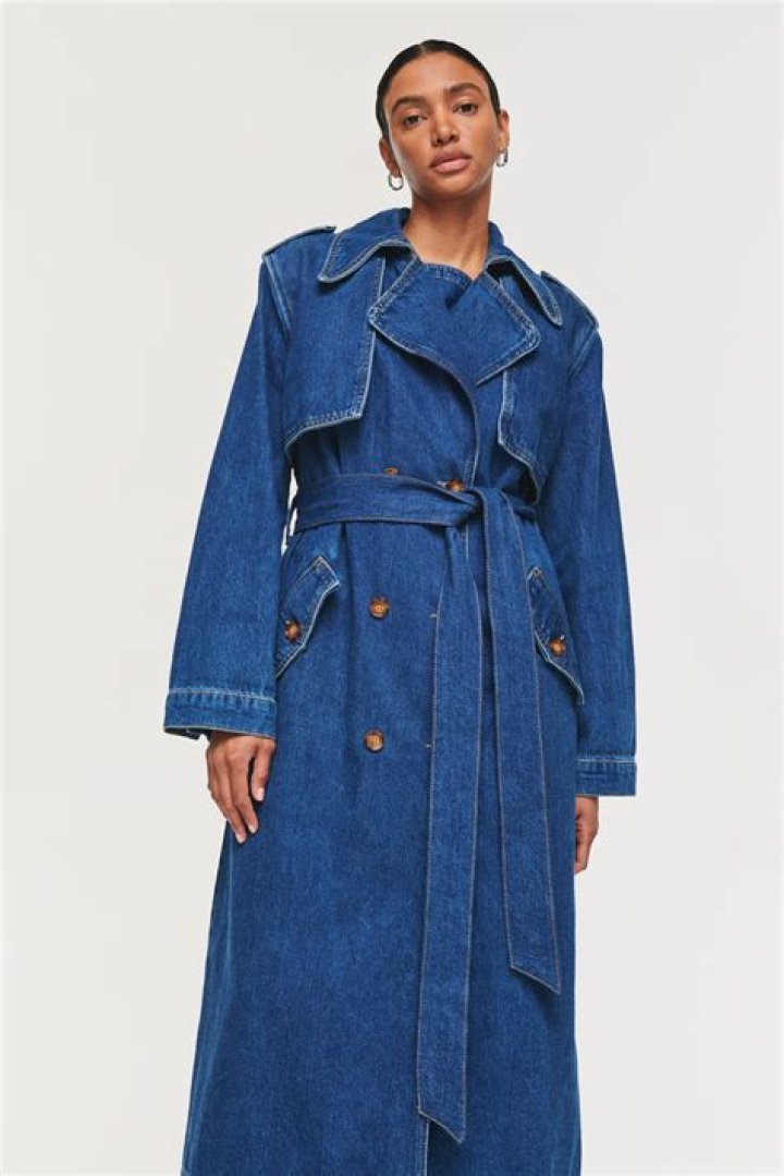 This Denim Trench Coat Is Set To Be Everywhere This Autumn