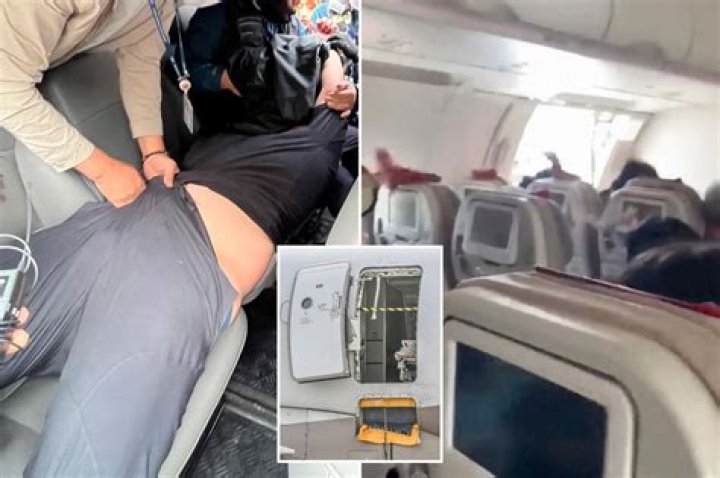 Angry passenger tries to jump out of plane after punching flight attendant. Viral Video – India TV