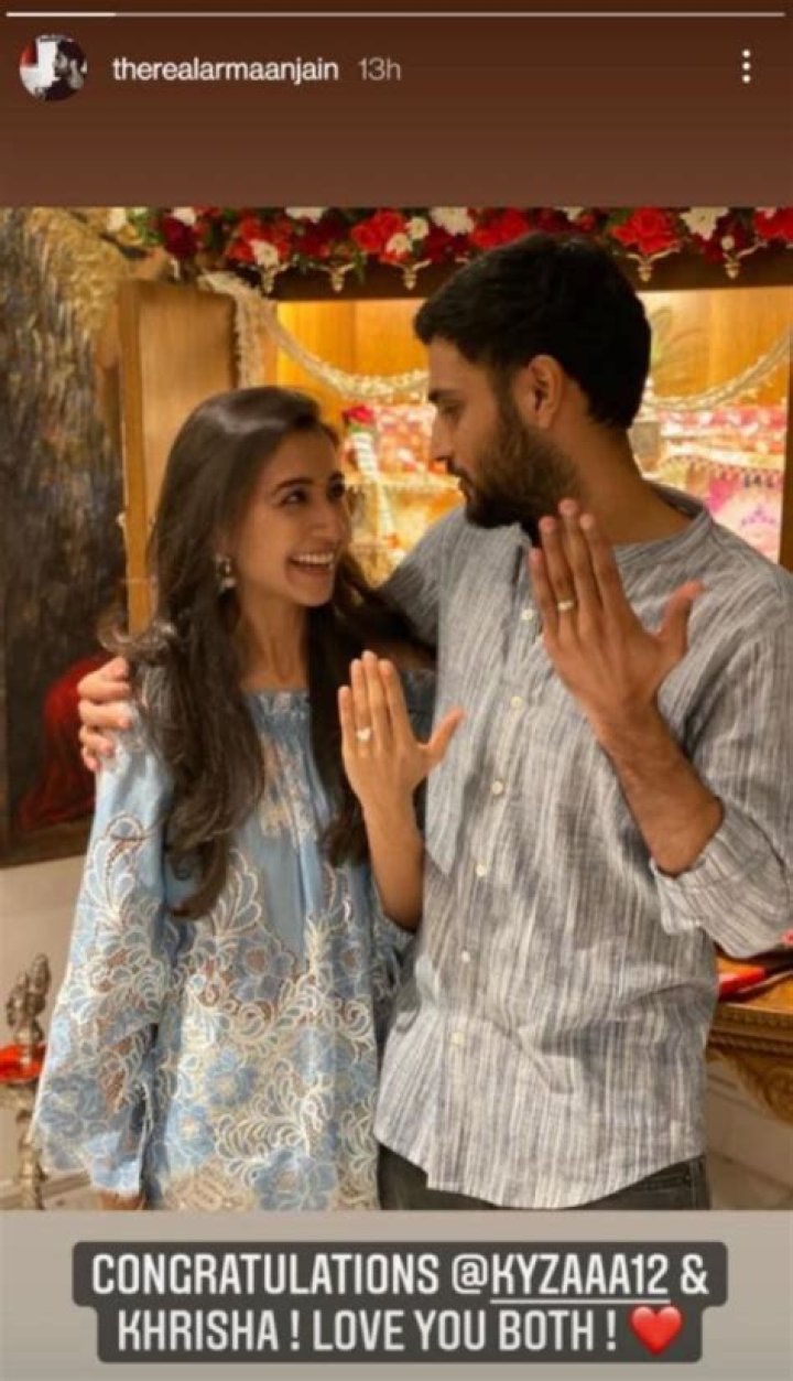 Anil Ambani, Tina Ambani's elder son Anmol gets engaged to ladylove Krisha Shah; see pics – India TV