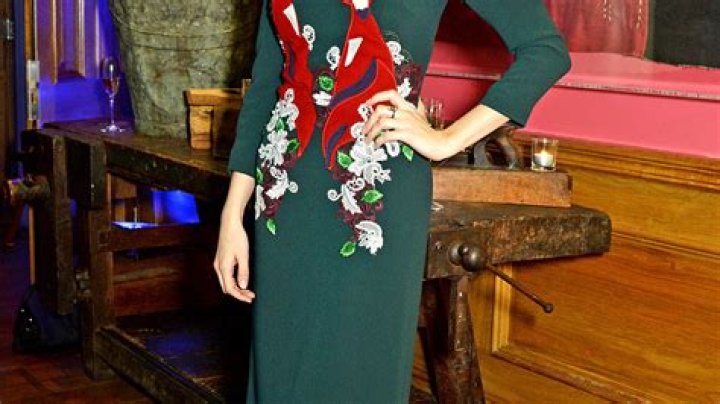 Anna Kendrick Rocks a Hunter Green Foxy Sweaterdress: Photos