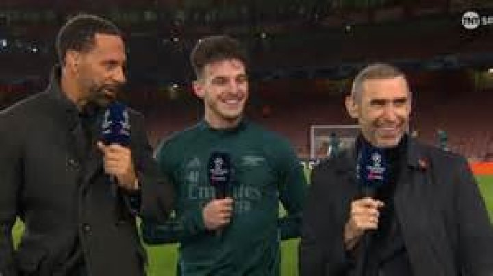 Arsenal legend Martin Keown suffers embarrassing blunder live on TV and Declan Rice has no idea what to say