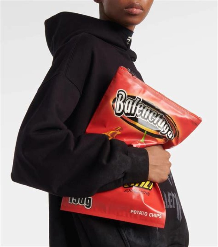 Balenciaga flogging leather bag that looks like a packet of crisps for £1,350