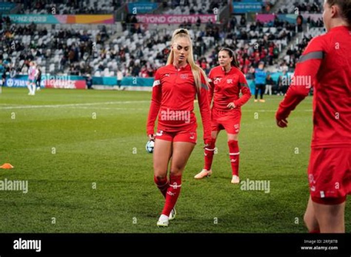 BBC cameras pan to fan's 'creepy' Alisha Lehmann sign as Switzerland star is subbed on at Women's World Cup