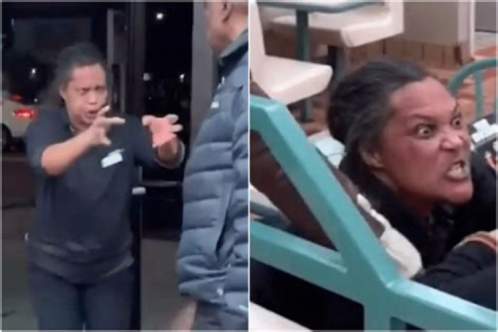 Bizarre moment Burger King employee ‘tries to cast SPELL on customers’ during fast food bust-up – The US Sun