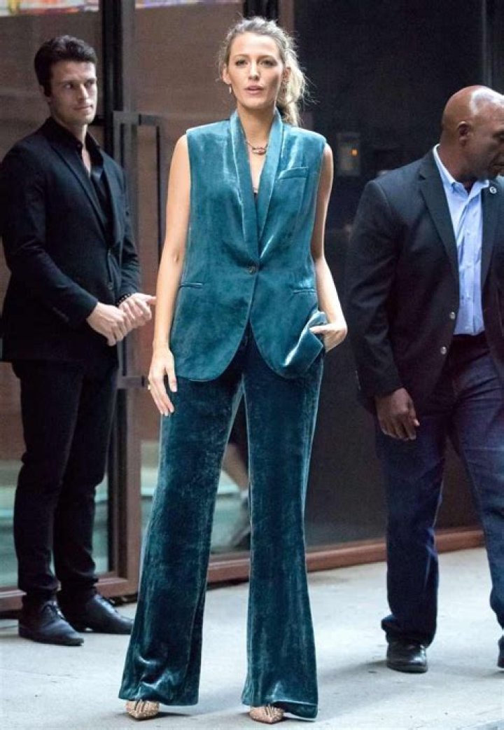 Blake Lively’s Pantsuits for ‘A Simple Favor’ Press Tour: Pics