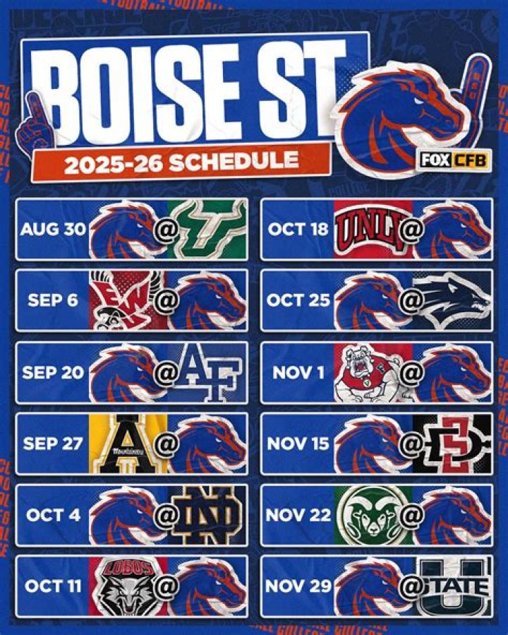 Boise State Broncos release 2014 football schedule