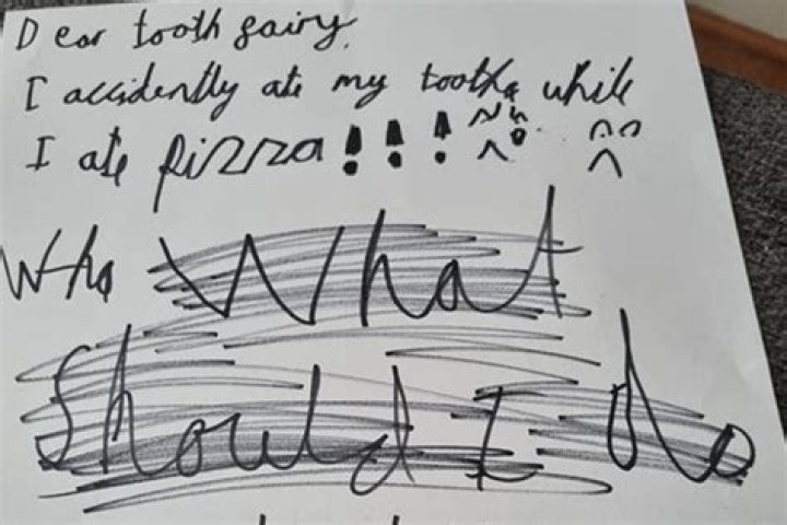Boy who swallowed his tooth eating pizza begs tooth fairy to visit in adorable note