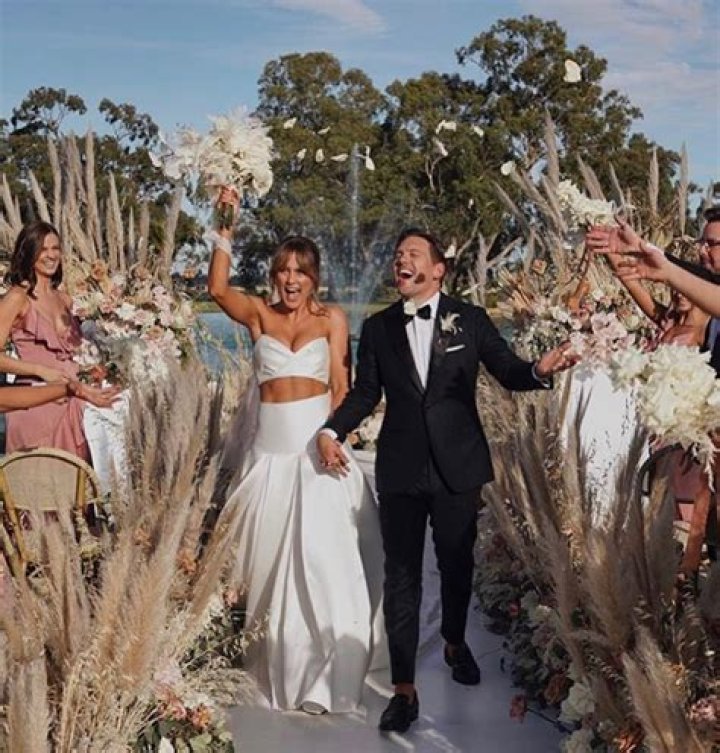 Bride, 25, wears a crop top to walk down the aisle – before changing into a similarly skimpy dress – The US Sun