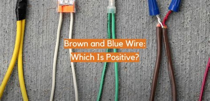 Quick Answer: Brown And Blue Wires Which Is Positive