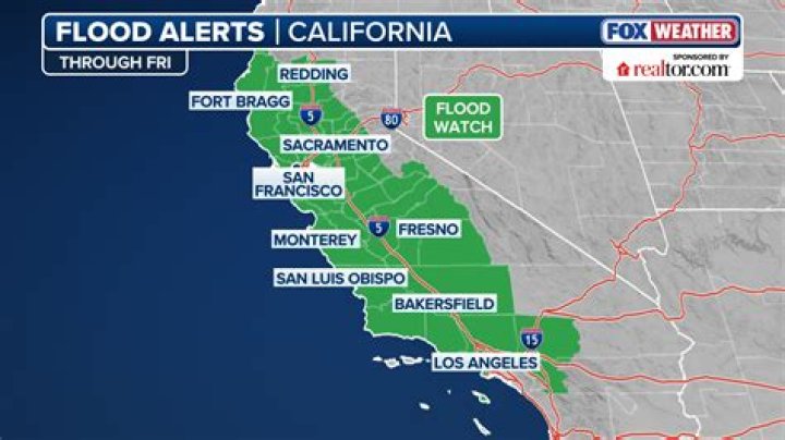 California Flooding Map Shows Key Areas Affected