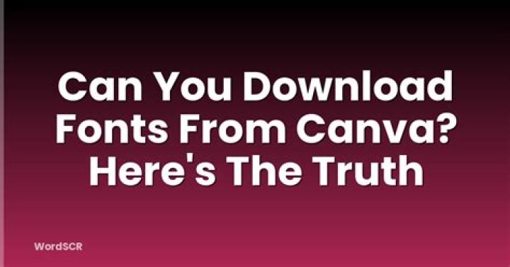 Can You Download Fonts From Canva