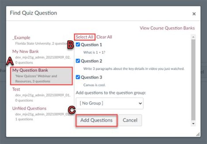 Question: Can You Export A Question Bank From Canvas