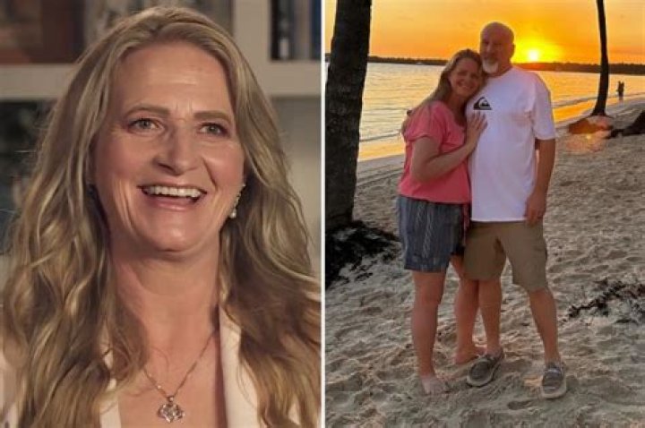 Christine Brown flaunts slim figure in tiny shorts during romantic moment with husband David on Caribbean vacation