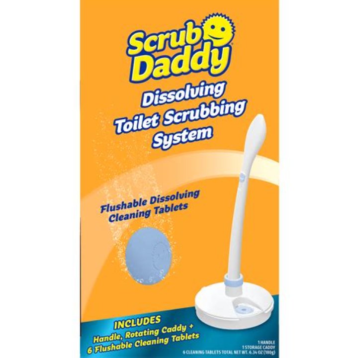 Cleaning fans rave about the new scrub daddy toilet wand which makes it so much easier to get a sparkling loo
