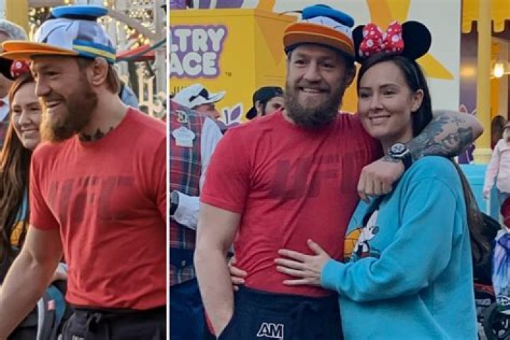 Conor McGregor looks goofy as UFC star wears Donald Duck hat on Disneyland day out with Dee Devlin and kids – The US Sun