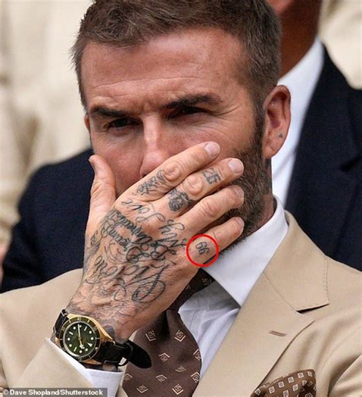 David Beckham Tattoos "Victoria" on Hand: Picture