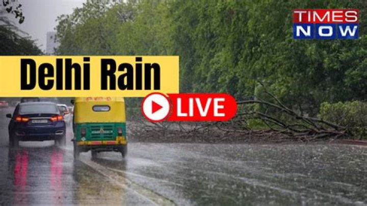 Delhi weather Heavy rain triggers waterlogging traffic congestion IMD issues yellow alert latest updates – India TV