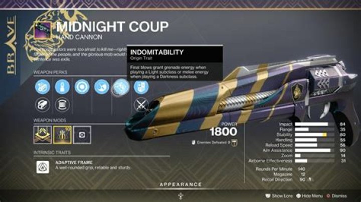 Destiny 2 How To Get Midnight Coup