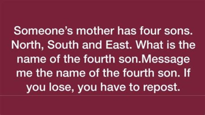 Someone's mother has four sons: Check answer of the viral riddle