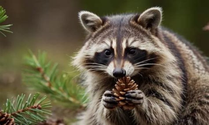 Do raccoons eat pine cones?