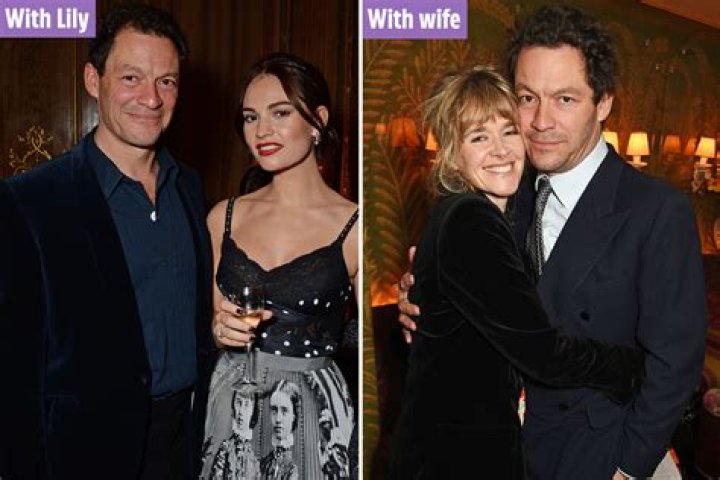 Dominic West, 50, kisses Lily James, 31, on Rome trip before returning to wife and insisting 'our marriage is strong'