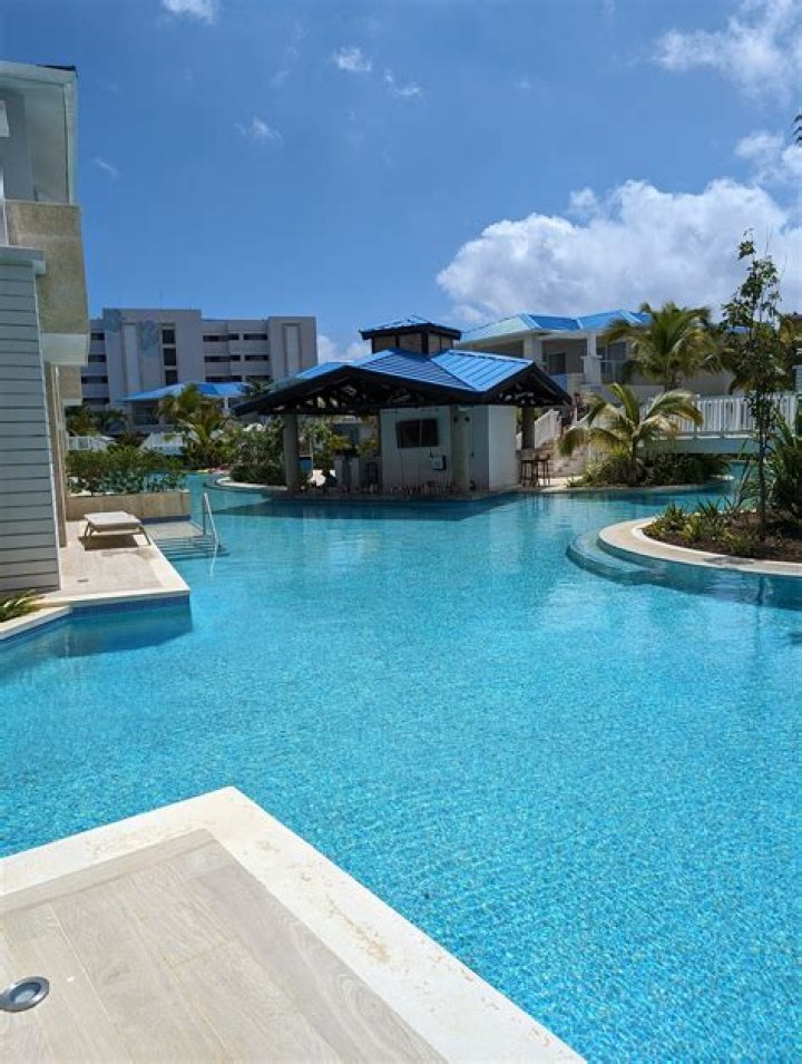 Inside the all-inclusive island resort with in-room margarita stations, 15 restaurants and swim up bar