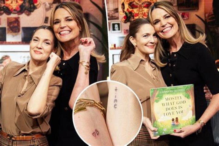 Drew Barrymore Tattoos Wrist for Her Two Daughters: Photo