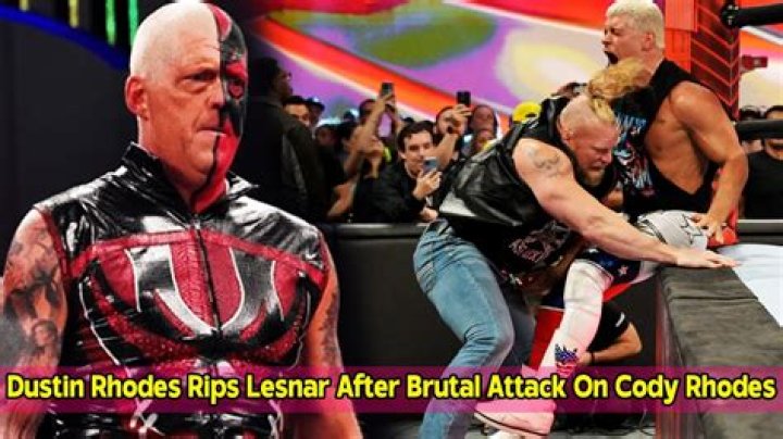 Dustin Rhodes Rips Brock Lesnar After Brutal Attack On Cody Rhodes On WWE RAW