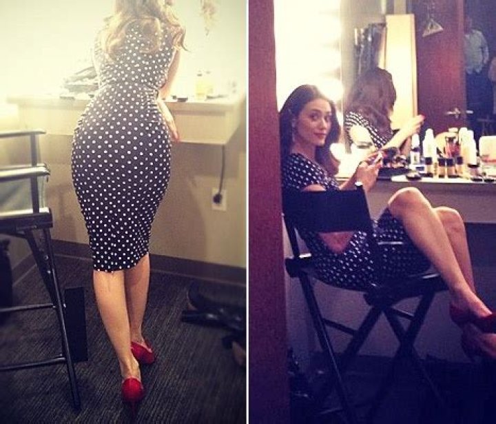 Emmy Rossum Shows Her Butt in Sassy Post on Instagram