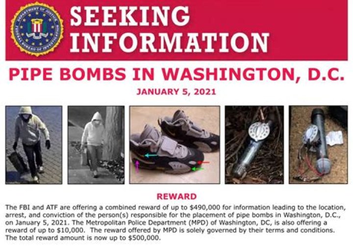 Chilling FBI footage shows route of DC terrorist who planted pipe bombs at GOP and Dem HQs night before Capitol riot