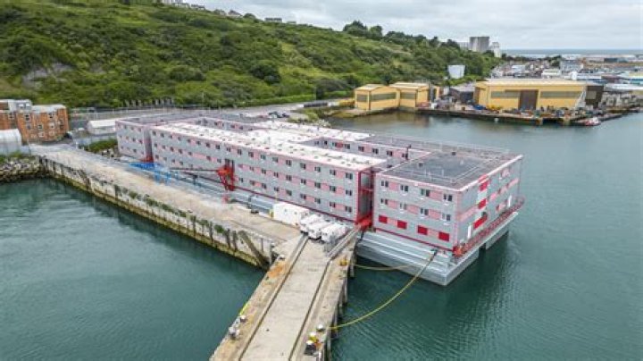 One of the first migrants to board Bibby Stockholm praises it saying 'I like it' — as critics slam the 'floating prison'