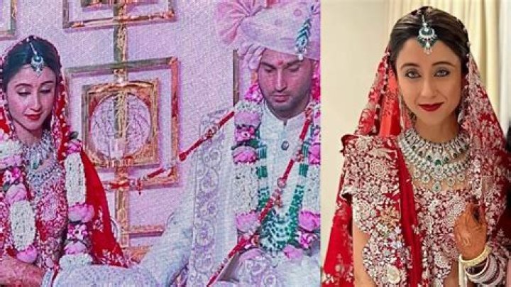 FIRST pics from Anmol Ambani-Khrisha Shah's dreamy wedding out; Nita Ambani, Bachchans attend – India TV