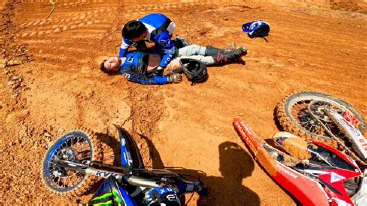 Fishing Line Dirtbike accident video surfaced on internet