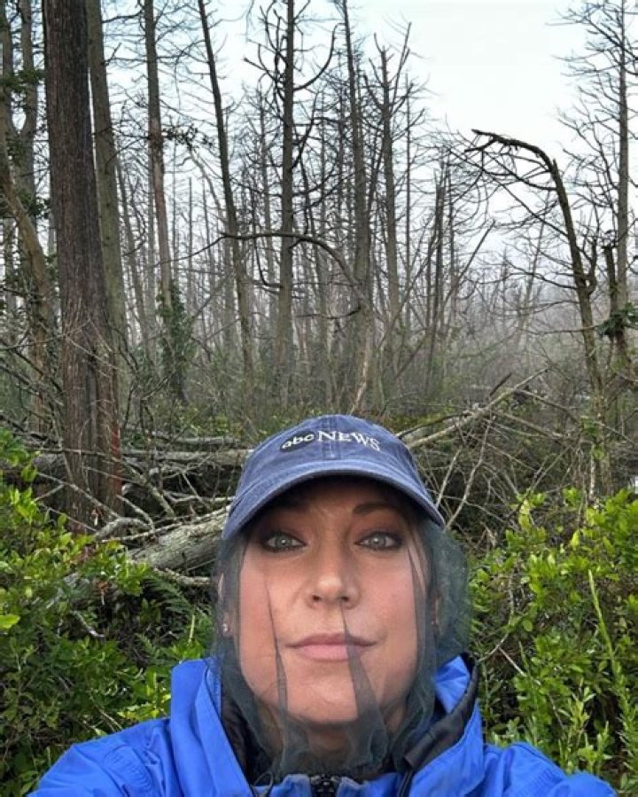 GMA's Ginger Zee shows off her incredible abs in a very tiny pink bikini in new photos