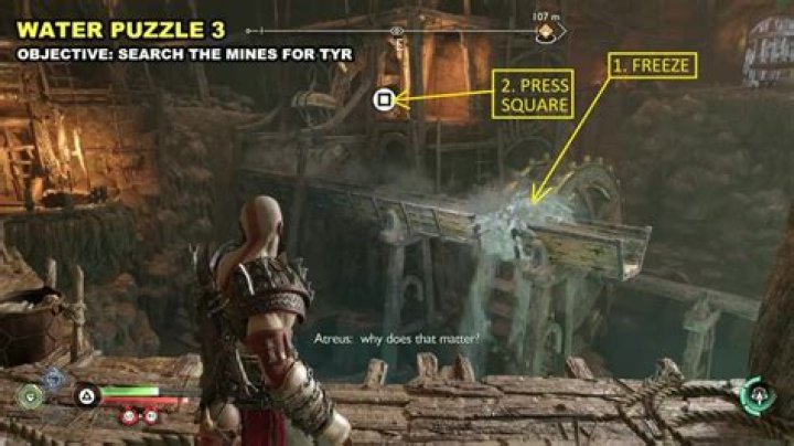 God of War Ragnarök: The Applecore water puzzle guide