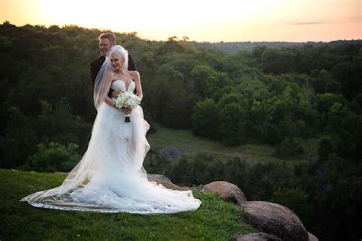 Gwen Stefani's wedding dress revealed as fans slam Blake Shelton's wife's 'disappointing' gown after Oklahoma nuptials