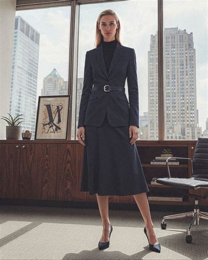 Gwyneth Paltrow Wears Blue Skirt Suit: Street Style Pic