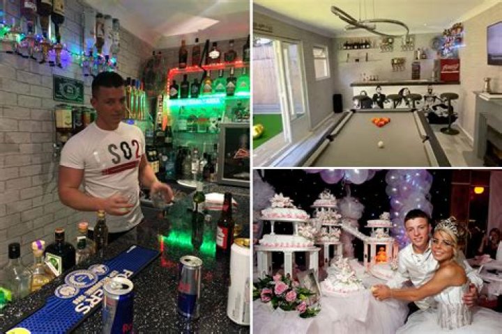 Big Fat Gypsy Wedding moped thug who was exposed by Amanda Holden flaunts his luxury ‘shed pub’ after early release