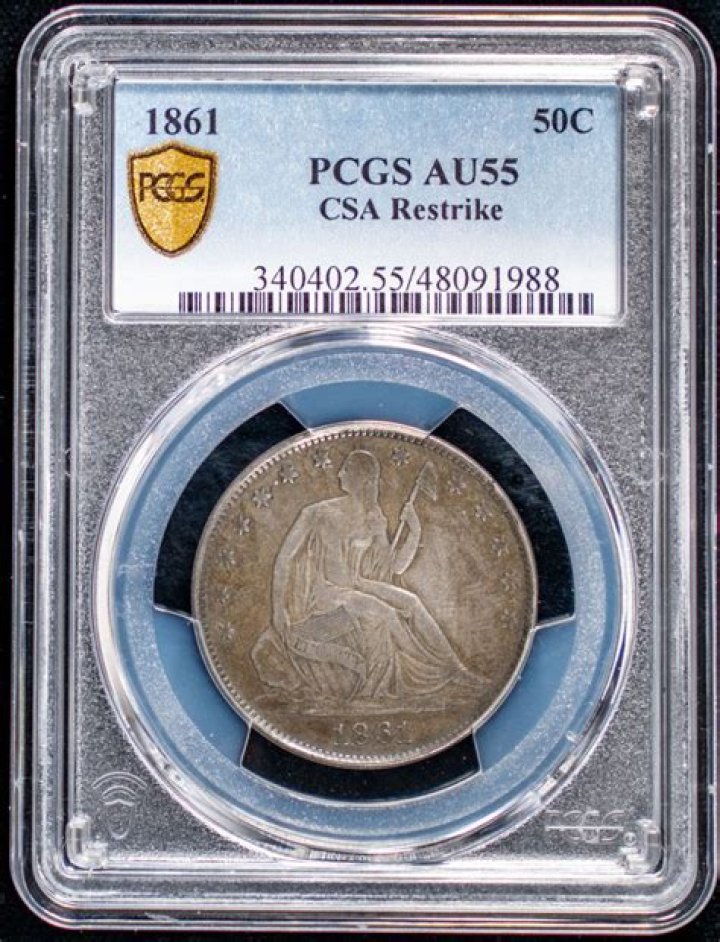 Your 'restrike' cent could be worth $13,800 but you need to look for the 'doubled T' with a specific date