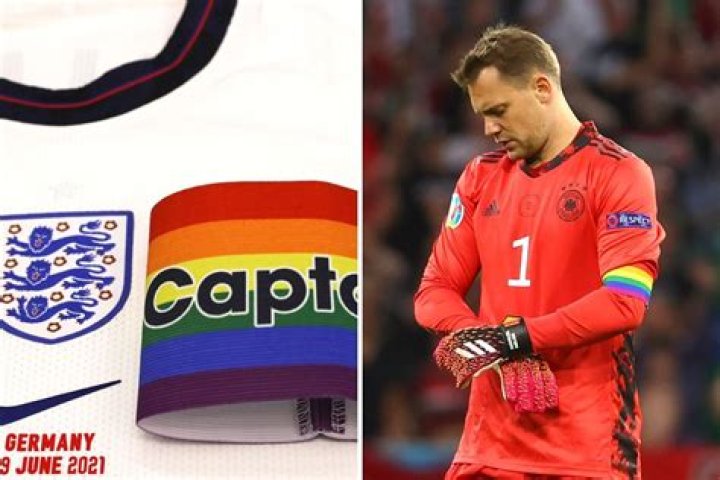 Why are Harry Kane and Manuel Neuer wearing rainbow captain's armbands in England vs Germany Euro 2020 clash?