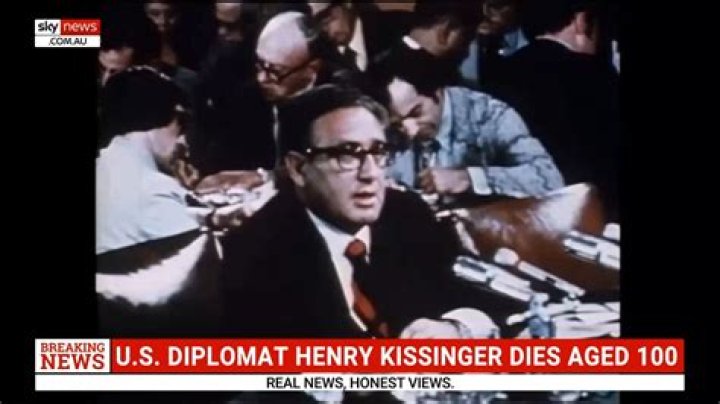 Henry Kissinger, former US secretary of state, dies at age 100