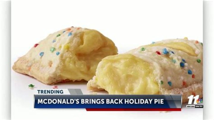 Holiday Pies Returned to McDonald’s; Twitter Reacts