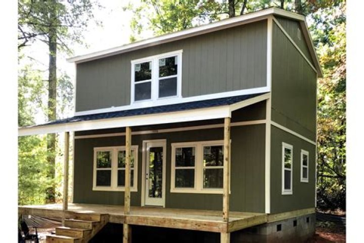 I found a two-story tiny home at Home Depot for $8,967 - the savings surprise people as the store delivers and builds it