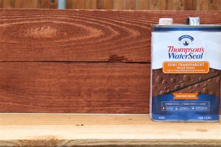 How do you apply Thompson Water Seal and stain?