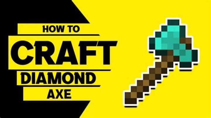 Quick Answer: How Do You Craft A Diamond Axe In Minecraft