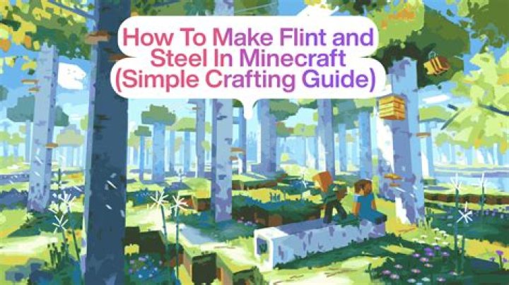 Quick Answer: How Do You Craft Flint And Steel In Minecraft Pe