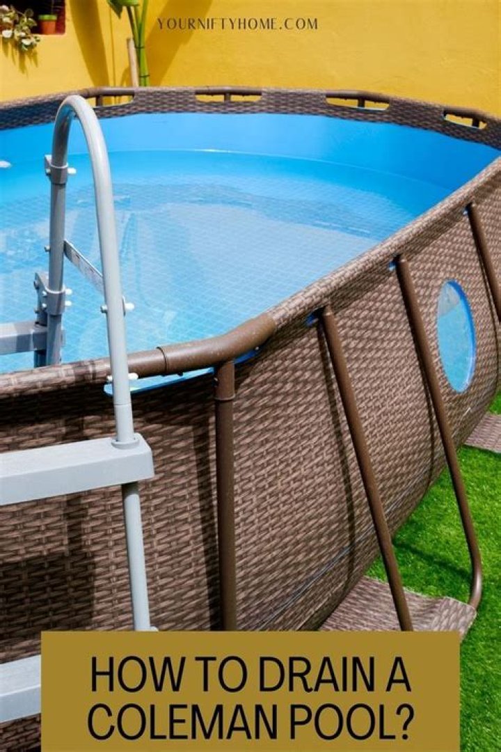 How Do You Drain A Coleman Pool