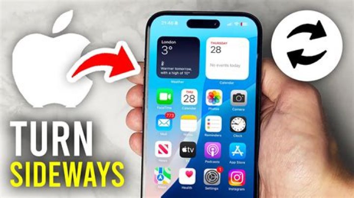 Question: How Do You Make Your Iphone Turn Sideways